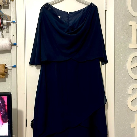 Jaeden Navy women’s formal with multiple overlay midi - Picture 1 of 16